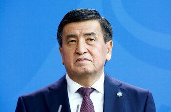 El presidente kirguiso Sooronbay Jeenbekov