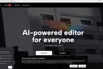 Portada de CapCut, en el