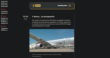 Este será el avión al cual la delegación de Portugal viajará a Estados Unidos-crédito Record Portugal