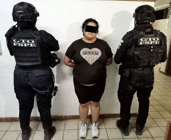 La mujer detenida
(Secretaría de Seguridad