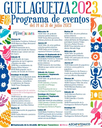 Programa completo de la Guelaguetza