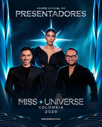 Carlos Claro, Valeria Ayos y Renzy Konper integran el grupo de presentadores confirmados para la transmisión del certamen - crédito @missuniversecolombiaoficial/Instagram