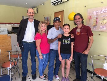 Alexia y Cayetano se reencontraron