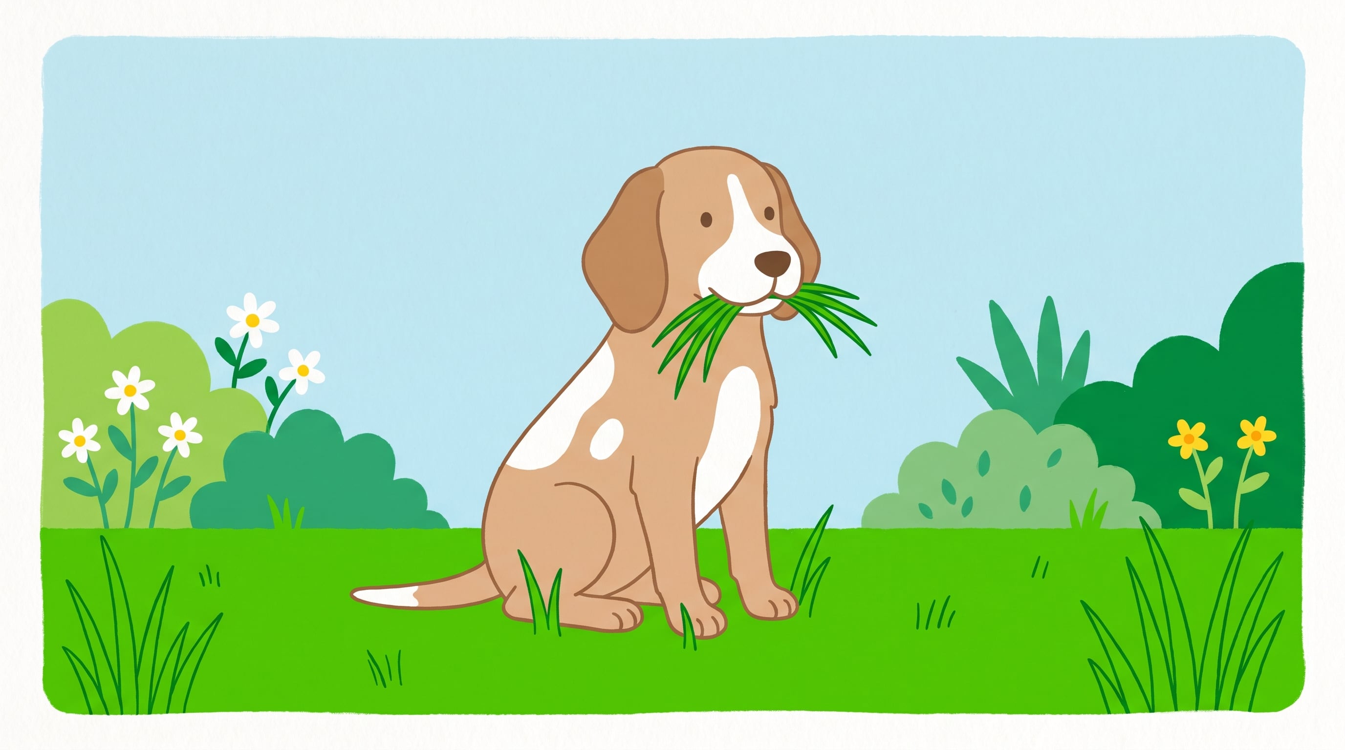 Muchos perros comen pasto de manera espontánea y los expertos sostienen que este comportamiento no suele indicar un problema de salud (Imagen Ilustrativa Infobae)
