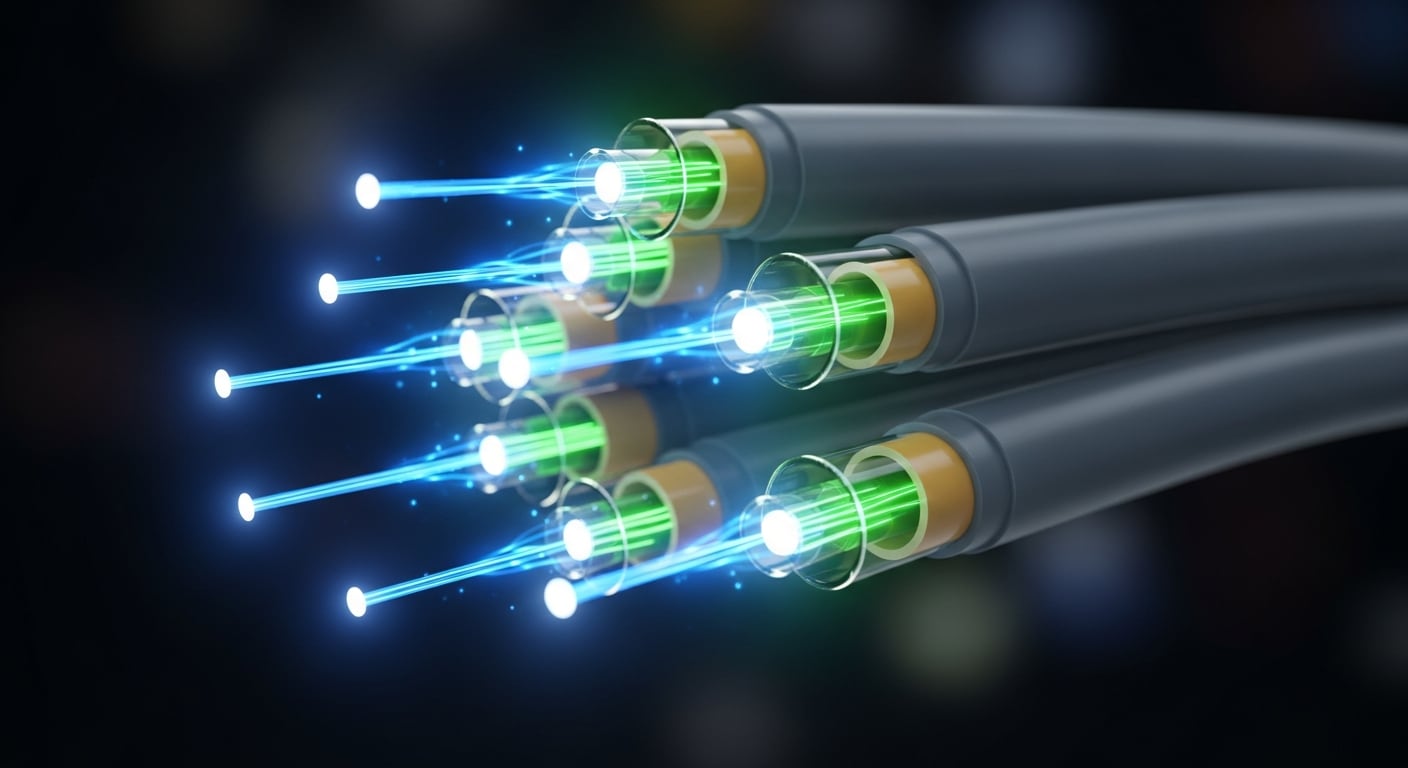 La fibra óptica, junto con la energía y la capacidad de cómputo, es uno de los tres pilares que definen si un país puede competir en la nueva economía digital (Imagen Ilustrativa Infobae)