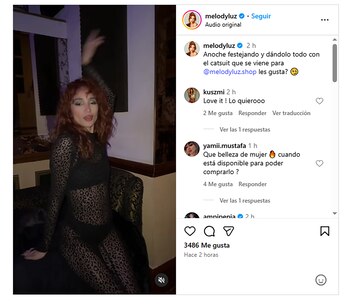 Melody Luz generó revuelo con