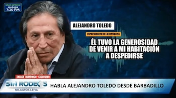 Alejandro Toledo cuestiona al equipo Lava Jato y respalda declaraciones de Ollanta Humala. Captura: Sin rodeos.