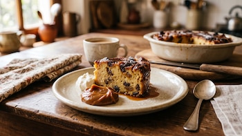 Receta de budín de pan sin baño maría, rápida y fácil
