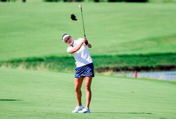 La golfista estadounidense Lexi Thompson . EPA/TANNEN MAURY/Archivo