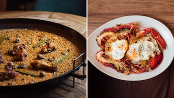 Platos del restaurante Gulliver, en