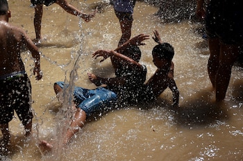 Los concurrentes se refrescaron ante