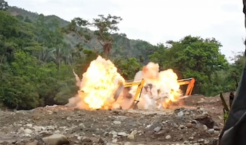 Parte de la maquinaria pesada