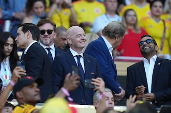 Esta es la segunda ocasión en la que Marco Rubio asiste a un partido del Mundial 2026, tras haber estado presente en el encuentro entre Estados Unidos y Paraguay el 13 de junio - crédito Rebecca Blackwell/AP