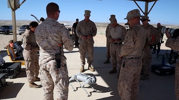 Los marines ensayan a la