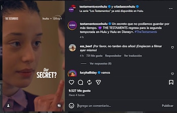 La segunda temporada de The Testaments se encuentra en desarrollo. (Instagram)