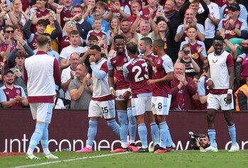 Celebración de Jhon Durán de