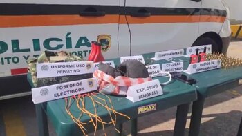 Elementos incautados incluyen 100 cartuchos