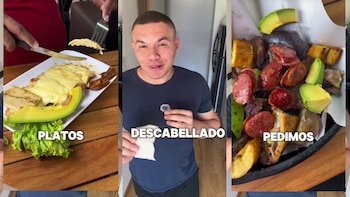 Donovan Brito afirmó que la visita a Monserrate ocurrió durante unas vacaciones familiares en Bogotá y que entraron al restaurante sin revisar la carta de precios - crédito @recorri2_/TikTok