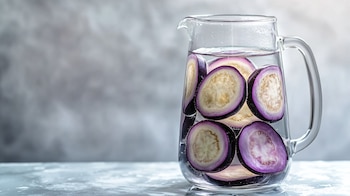 Agua de berenjena, una bebida