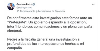 Estaríamos ante un Watergate: Petro