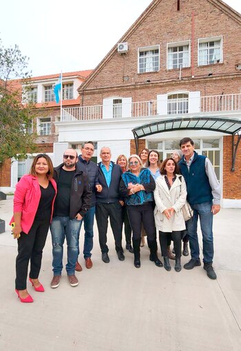 Carrió en una recorrida de