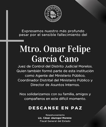 Las autoridades lamentaron el fallecimiento