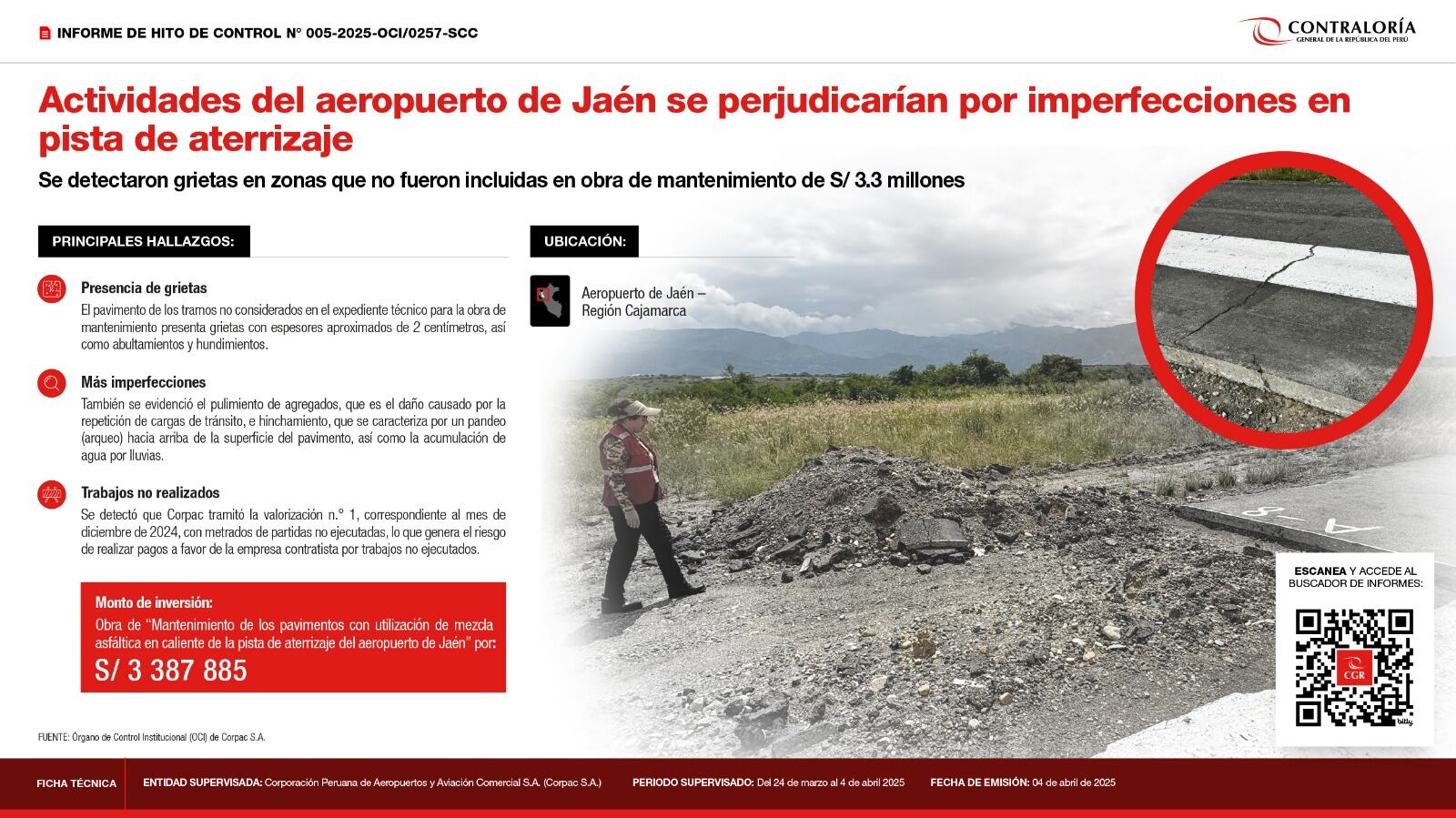 Informe de la Contraloría.