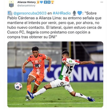 Información del periodista Gerson Cuba