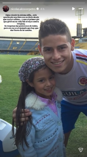 Nicolás Alcocer Petro habló sobre el polémico gesto que tuvo James Rodríguez con su hermana Antonella Petro - crédito @nicolas.alcocerpetro/Instagram