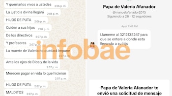 En los mensajes, el remitente