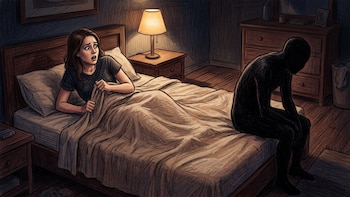 Qué significa sentir que alguien se sienta en tu cama mientras duermes