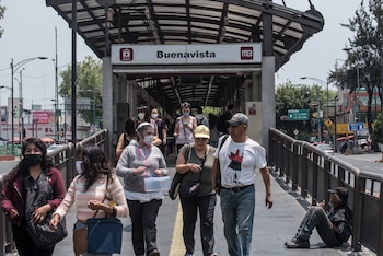 Salida de la estación Buenavista. (Mario Jasso/Cuartoscuro)