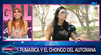 Vanessa Pumarica cuenta cómo nació el proyecto de comprar una vivienda de Christian Domínguez y Pamela Franco. Captura: Magaly TV La Firme.