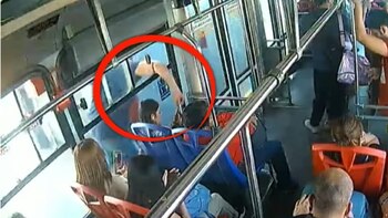 Robo en Mexibús L2 (captura)