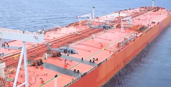 Estados Unidos interceptó un petrolero en el Océano Índico (captura de video/Comando central de EEUU)