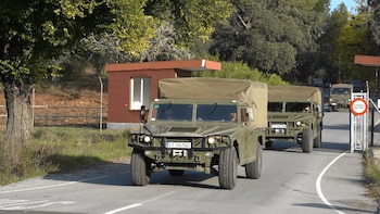 05/11/2024 El nuevo contingente de la Brigada 'Guzmán el Bueno' X saliendo de su base de Cerro Muriano (Córdoba) camino de Valencia.
POLITICA ANDALUCÍA ESPAÑA EUROPA CÓRDOBA
BRI X