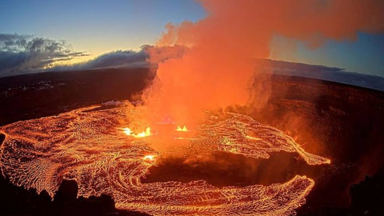 El volcán Kilauea en Hawái alcanza un récord histórico con 48 episodios de fuentes de lava en una sola erupción, según el USGS. (Servicio Geológico de Estados Unidos (USGS))