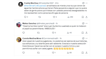 Críticas y felicitaciones recibieron los jugadores Yerry Mina y Juan Guillermo Cuadrado por su llamada con Abelardo de la Espriella - crédito X