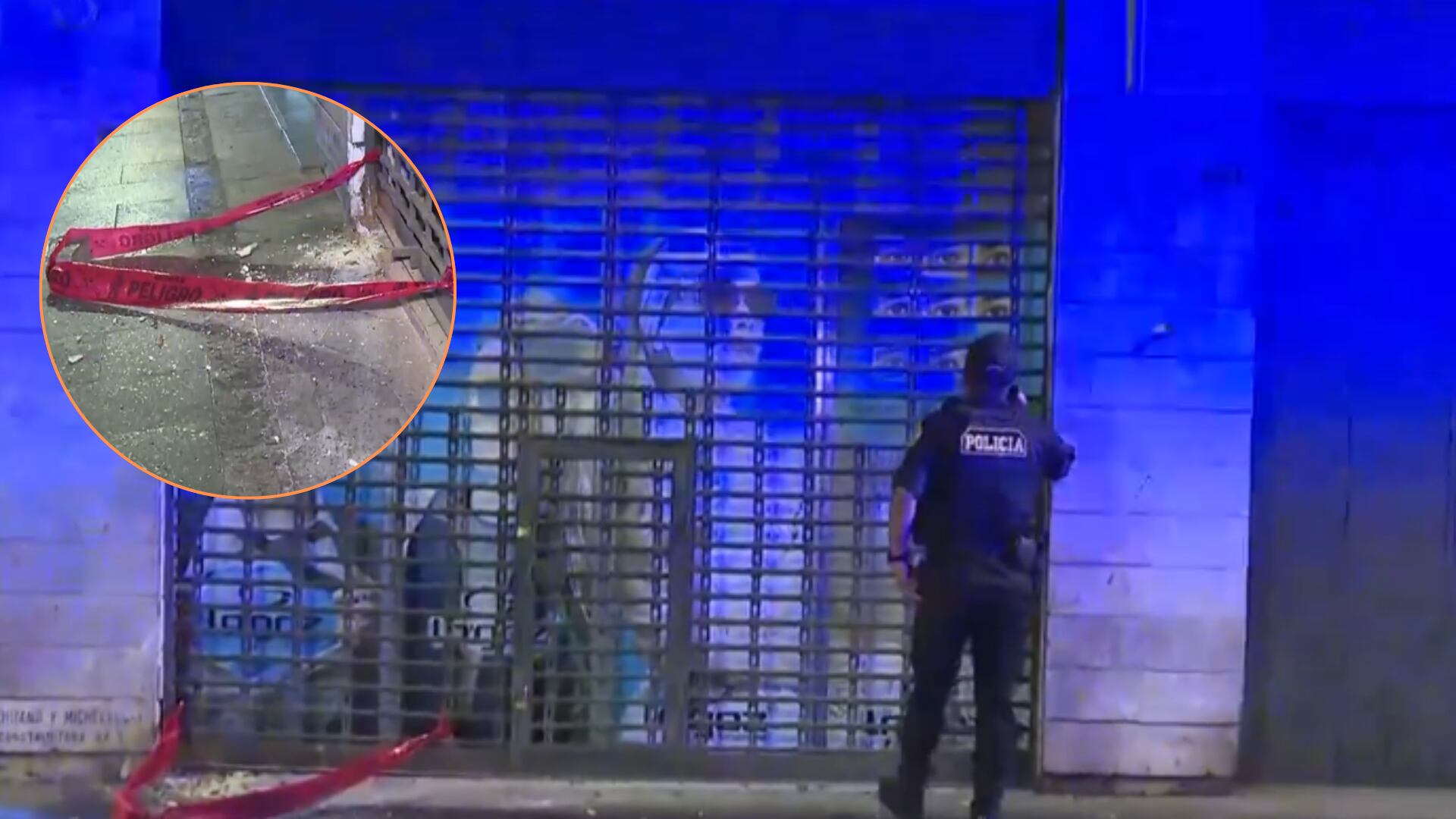 Explosión con dinamita en óptica del centro de Lima activa investigación policial. Foto: América Noticias.