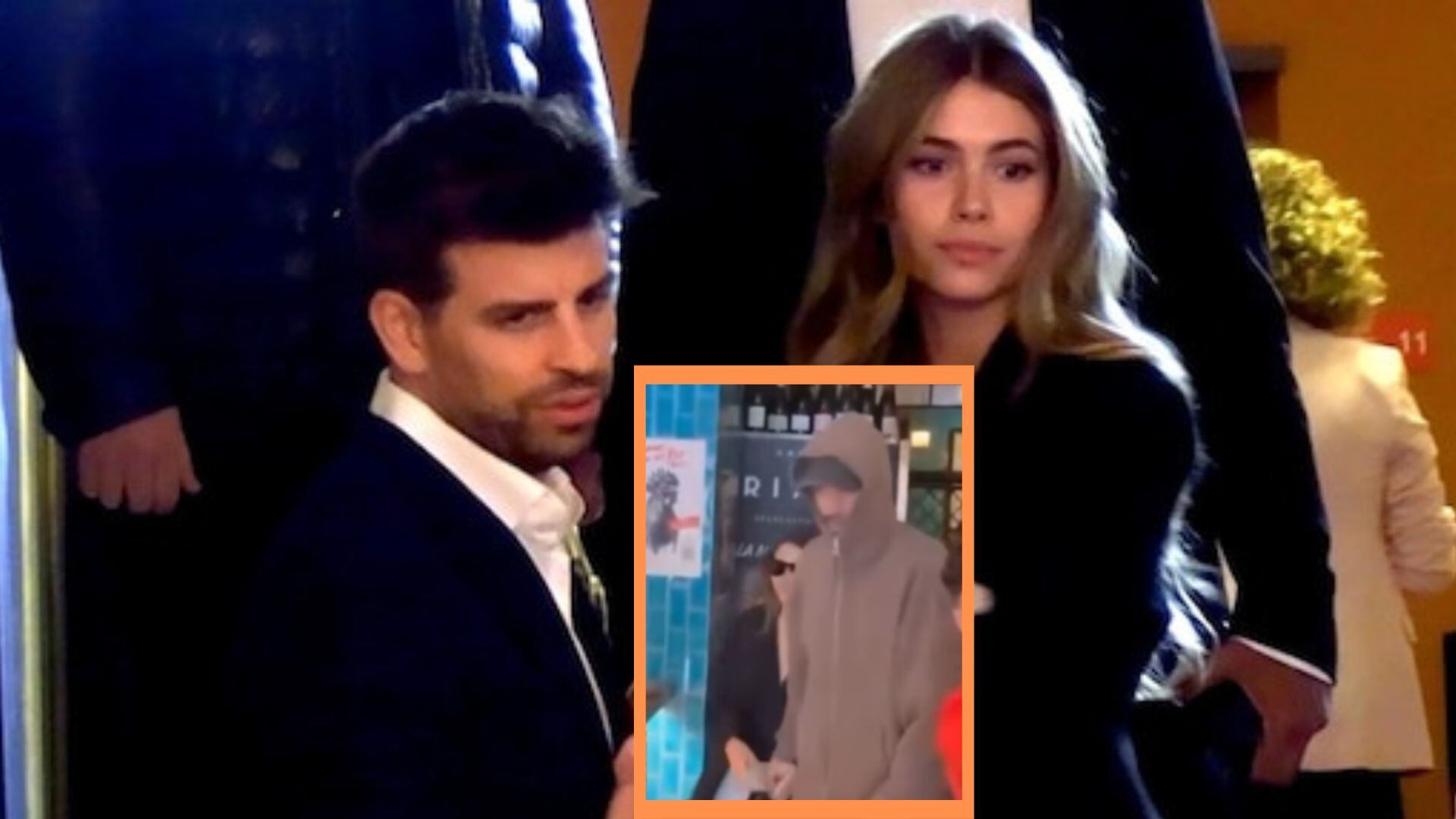 Clara Chía y Piqué fueron abucheados y escoltados por policías al salir de un restaurante en España - Infobae