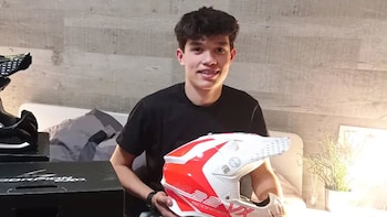 El prometedor motociclista compartió en