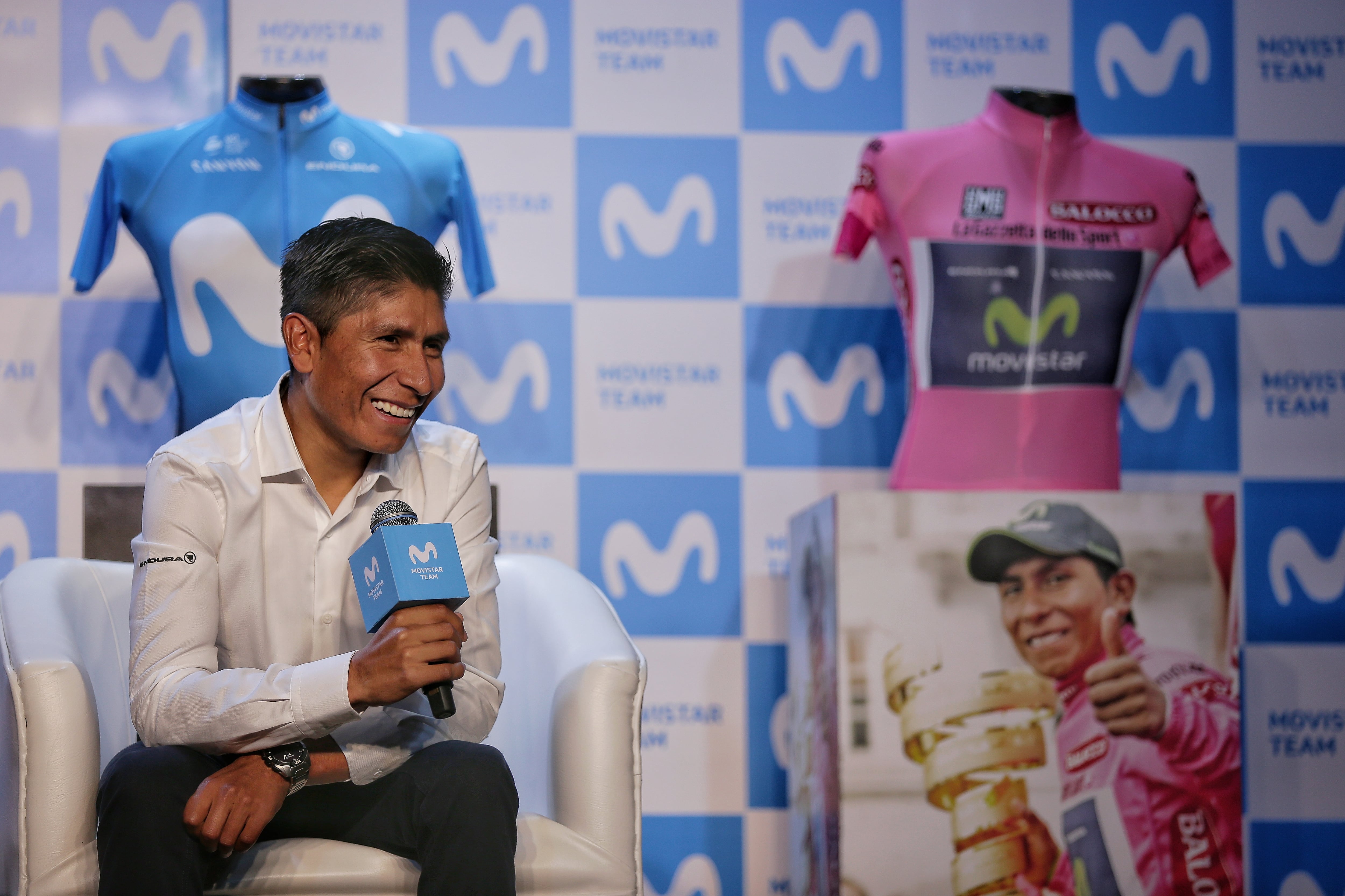 El Giro de Italia rindió un homenaje a Nairo Quintana, que fue campeón de la edición 2014 y subcampeón en 2017, por su trayectoria en el ciclismo - crédito Colprensa