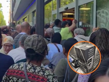 Caos en los supermercados de Francia por la venta de aires acondicionados. (X/Redes Sociales)