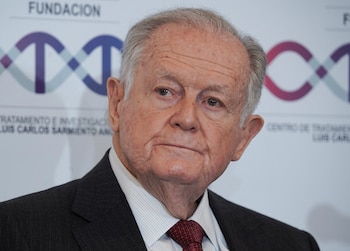 Luis Carlos Sarmiento Angulo, fundador del Grupo Aval, es uno de los hombres más ricos de Colombia - crédito Nathalia Angarita/Reuters