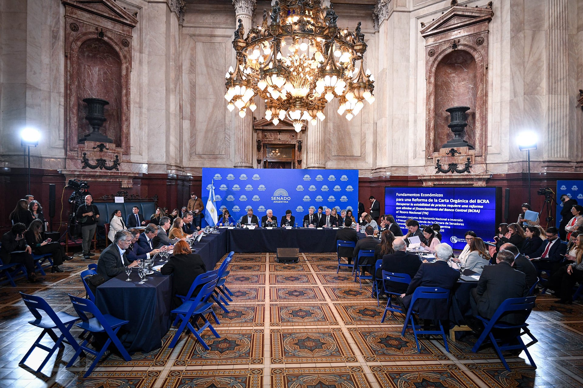 La reforma de la Carta Orgánica del Banco Central busca concentrar el mandato del BCRA en la estabilidad de la moneda y limitar el financiamiento al Tesoro. (Charly Diaz Azcue / Comunicación Senado)