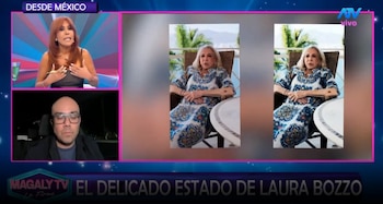 Revelan que Laura Bozzo habría superado la septicemia y podría pasar a una habitación. Captura: Magaly TV La Firme.