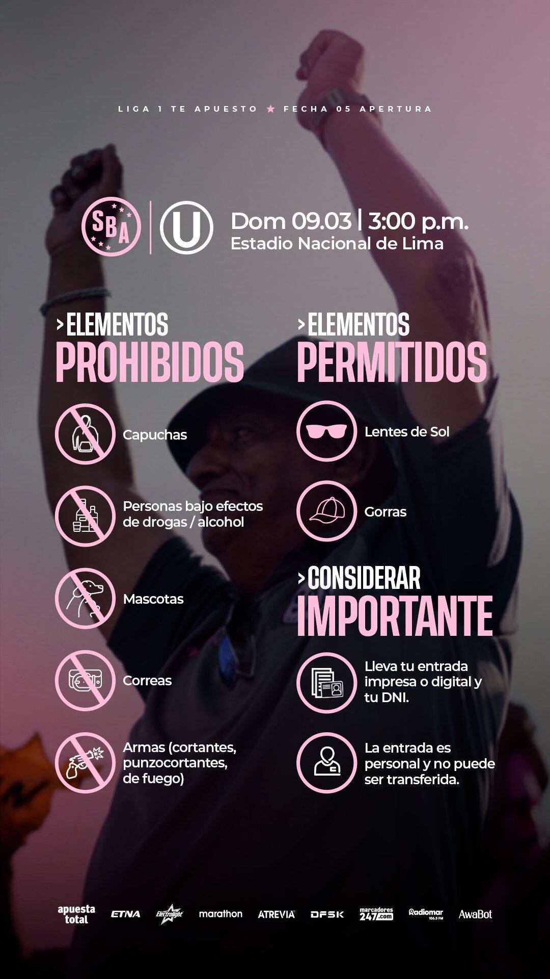 Relación de elementos prohibidos para el partido contra Universitario, en Lima. - Crédito: Sport Boys
