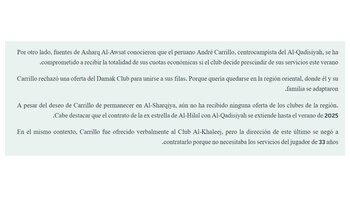 Asharq Al Awsat sobre el