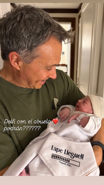 Sergio Lapegüe compartió en Instagram que el nacimiento de Delfina Bartolomé Lapegüe fue el momento más feliz de su vida