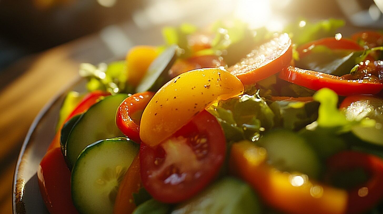 Una dieta rica en frutas, verduras y fibras promueve la absorción de aminoácidos y nutrientes para la síntesis de colágeno.